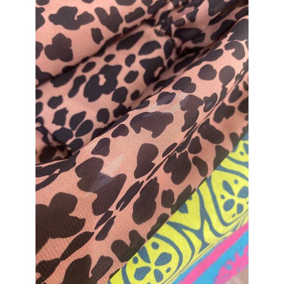 Lulus Rock It Out Brown & Black Leopard Print Babydoll Dress Size Small - Picture 10 of 11